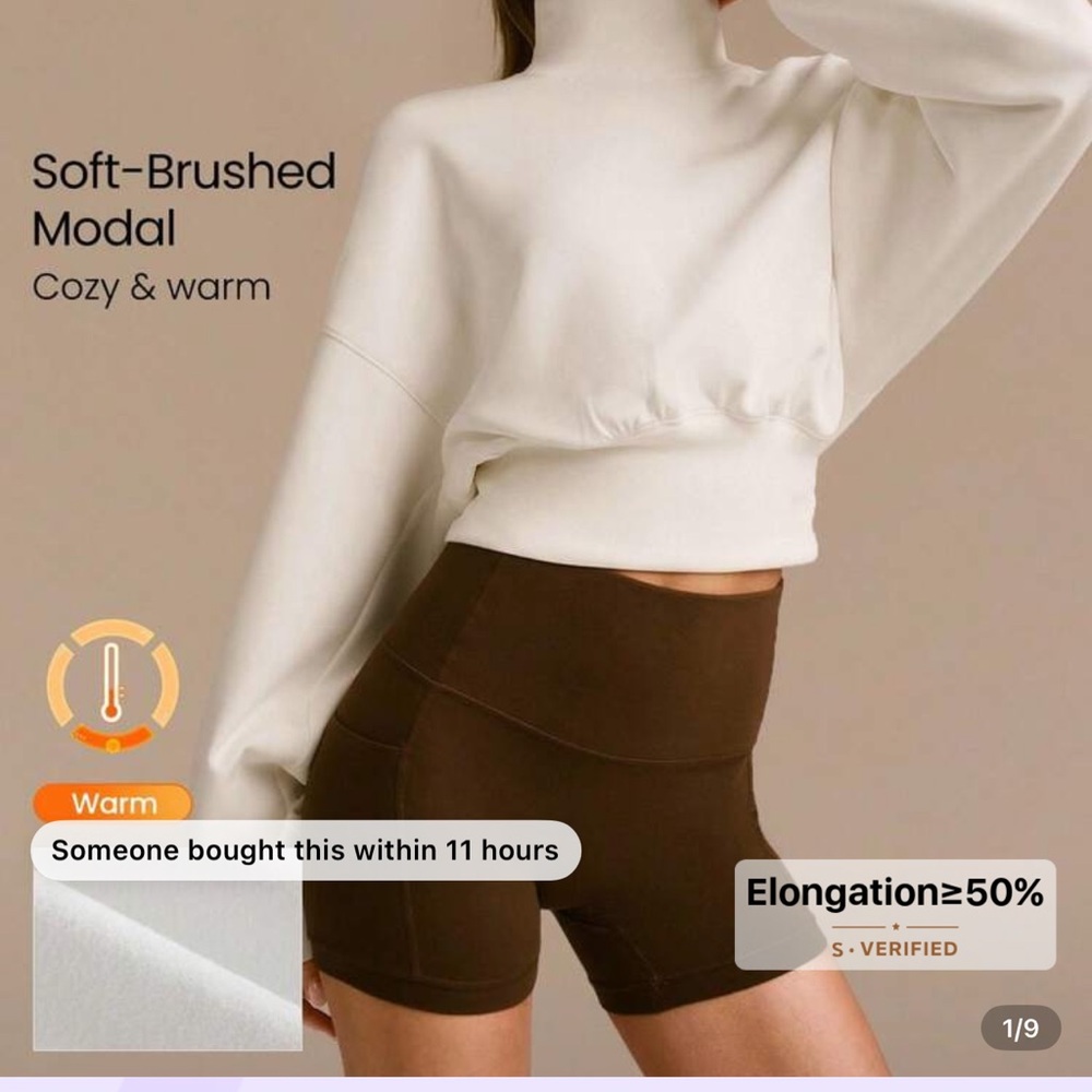 Glowmode soft oversized high neck pullover